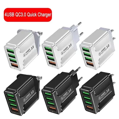 Luminous QC3.0 4USB Fast Charger with LED Display