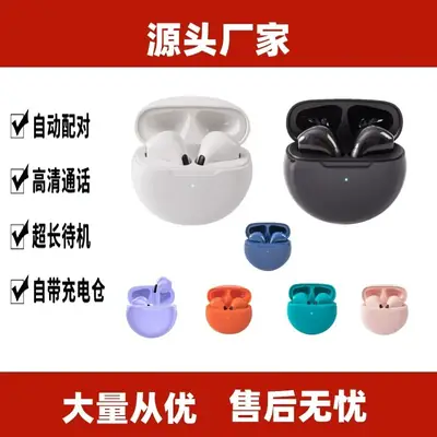 Cross-Border Bluetooth Headphones Pro6 White