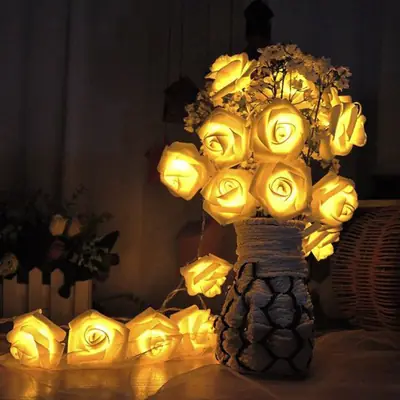 Wholesale Rose Light String LED Artificial Flower Lamp