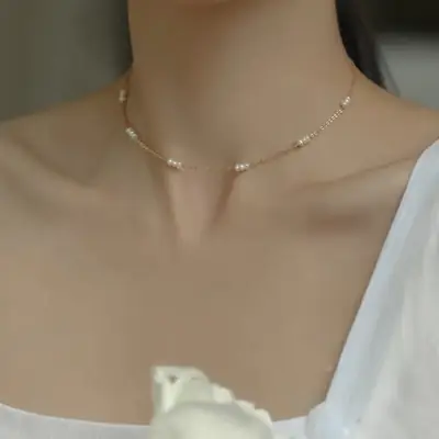 Natural Freshwater Pearl Necklace for Women