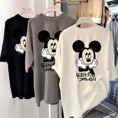 Women Printed T-Shirt White Mickey Mouse 2026