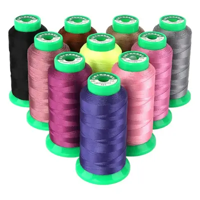 150D Sewing Thread Polyester Mercerized Thread Sewing Machine Oil-Free High-Strength Thread 3-Strand Clothing Leather Luggage Nylon Thread