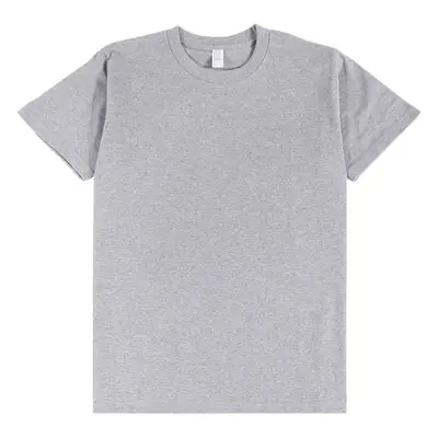 Gray Hemp Cotton T-Shirt for Men Women Short Sleeve