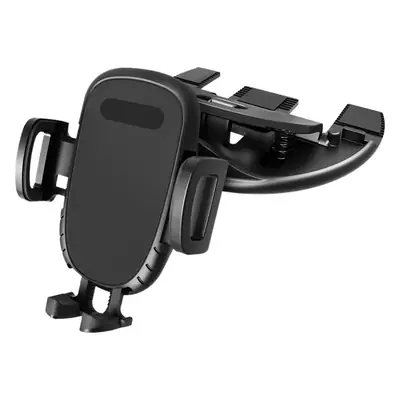 Car CD Port Phone Clamp Bracket Black