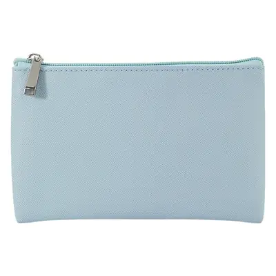 Blue PU Leather Makeup Brush & Brush Bag