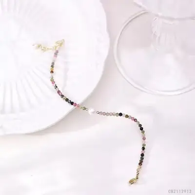 Guan Yu Crystal Pearl Beaded Bracelet for Women