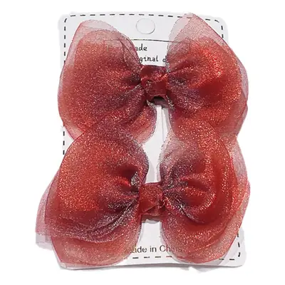 Children's Organza Bow Hairpins for Girls