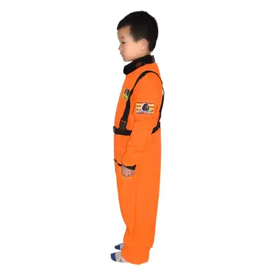 Kids Space Suit Halloween Astronaut Performance Set Red Black
