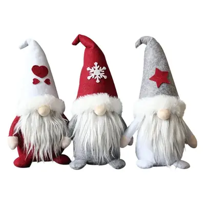 Santa Faceless Doll Plush White Beard Dwarf for Kids