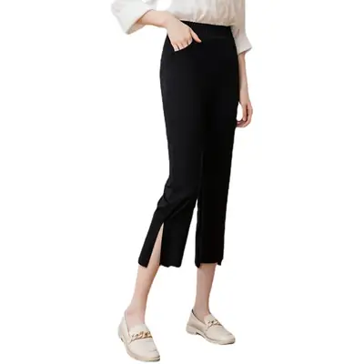 Black Light Oxygen Pants Large Casual Eight Point Slit Pants