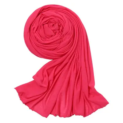 Women's Green Mercerized Cotton Scarf Autumn Winter