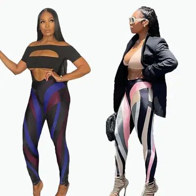 Quanzhou Sports Leggings Women Digital Printed Multi Color