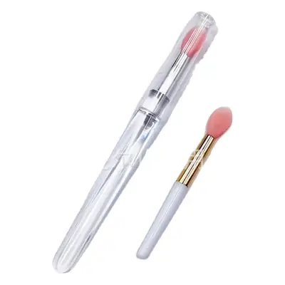 Silicone Lip Brush with Lid Portable Makeup Tool