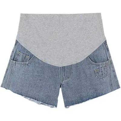Maternity Denim Shorts for Pregnant Women Summer Loose Support