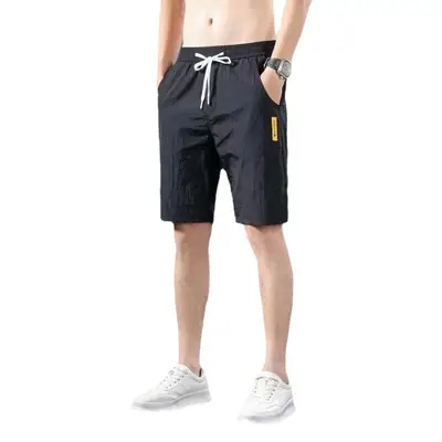 Men Summer Loose Fit Green Shorts Large