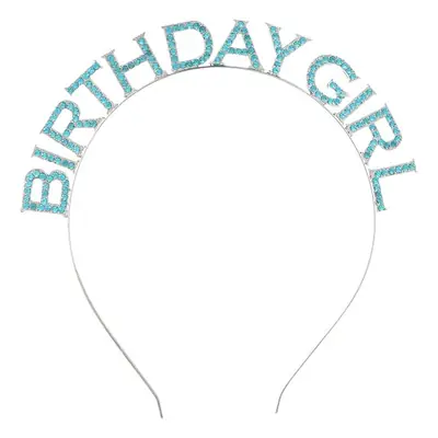 Birthday Girl Rhinestone Headband with Letter Design
