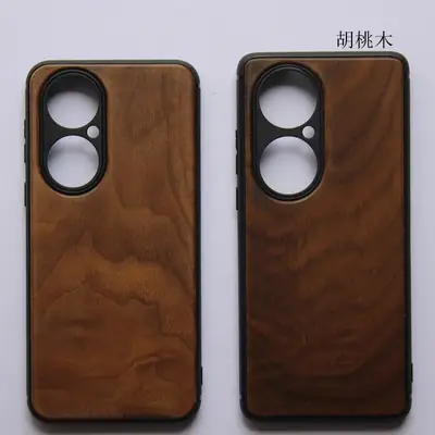 Huawei P50 Wooden Phone Case Anti-Fall Protective