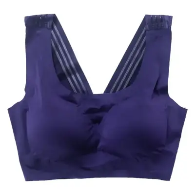 Back Seamless Underwear Women's Rimless Sports Push-Up Vest Large Size