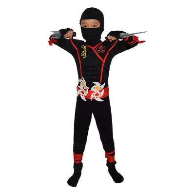 Halloween Ninja Costume for Kids Black Red