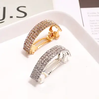 Korean Style Rhinestone Horsetail Hair Clip for Women