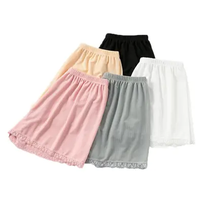 Women Ice Silk Safety Pants White Summer New
