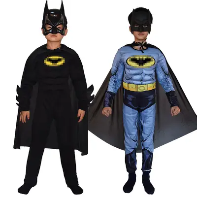 Batman Muscle One-Piece Suit Kids Halloween Costume