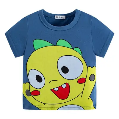 Betop Boys Cartoon T-Shirt White Short Sleeve Export