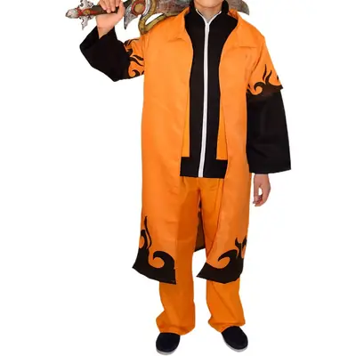 Ninja Cloak Orange Naruto Costume Harajuku Style