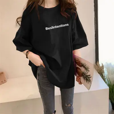 Women Green Printed Pullover T-Shirt Summer 2023