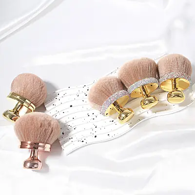 Ultra-Soft Large Mushroom Makeup Brush for Setting & Contouring