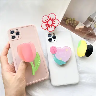 Tulip Phone Brackets with Glue Drop & Retractable Design