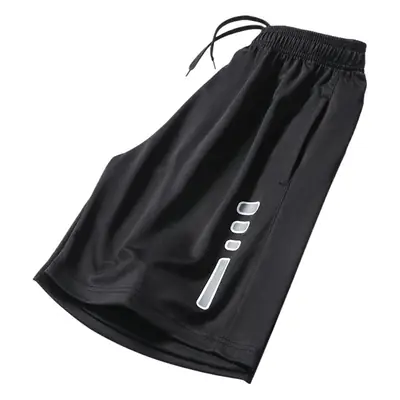Men's Black Ice Silk Running Shorts Quick Dry
