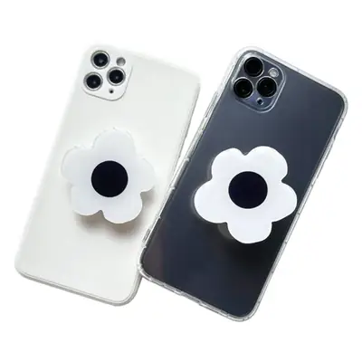 Purple Flower Mobile Phone Bracket with Lazy Desktop Fold