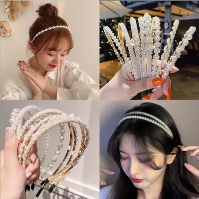 Fairy-Style Pearl Hairband for Women
