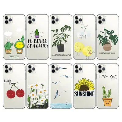 Green Leafy Plant Phone Case for Apple 14 Promax