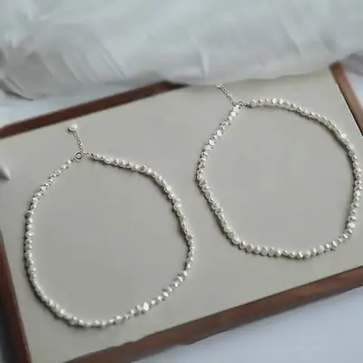 Vintage Pearl Necklace for Women Clavicle Chain