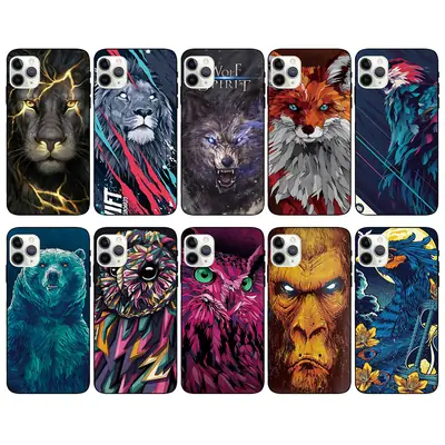 Lion Wolf Phone Case for Apple 14 Promax
