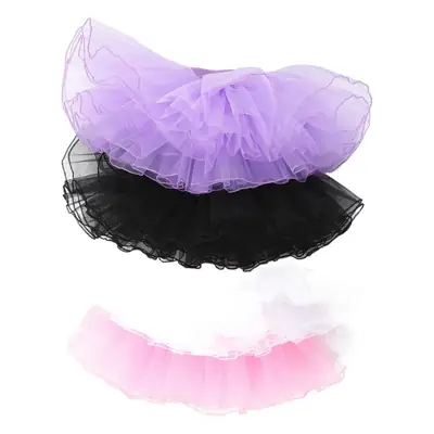 Girls' Tulle Skirts Purple Black Pink