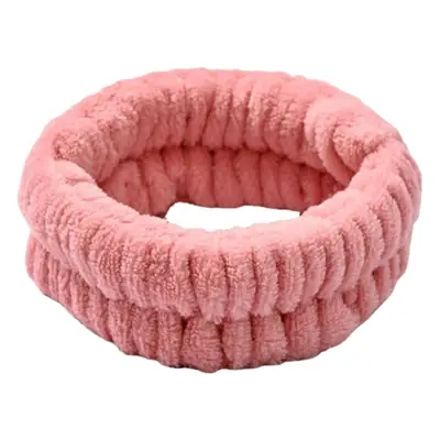 Plush Self-Adhesive Hair Bands Solid Color Washable Ring