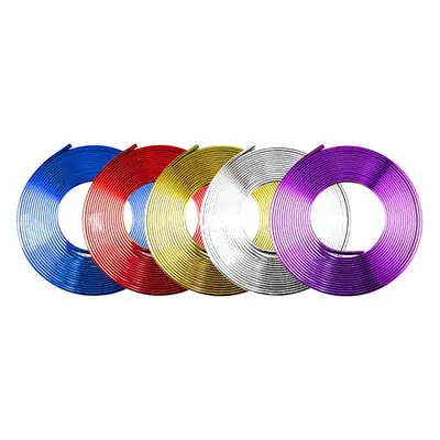 Car modification electroplated chrome-plated bright strip middle mesh decoration wheel hub anti-scratch trim strip body bright strip decoration strip