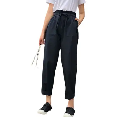 Casual Harem Pants for Women Loose High Waist Wide Leg