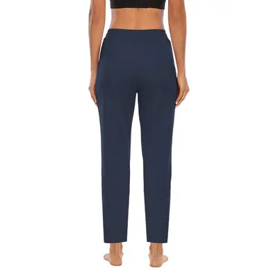 Women Grey Flap Pocket High Waist Pants