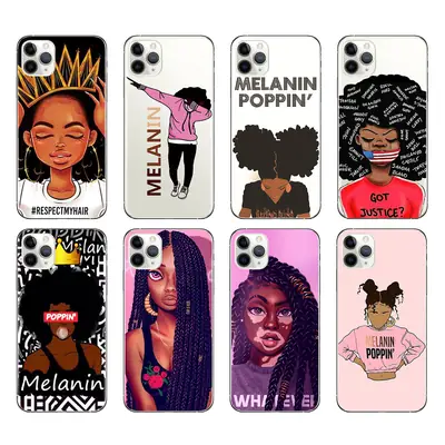 African Girl Mobile Phone Case 14Promax Anti-Fingerprint Soft Shell