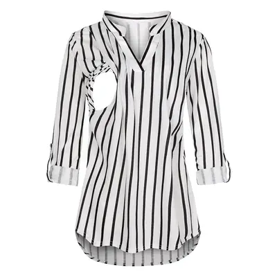 2021 Plaid V-Neck Long Sleeve Top for Pregnant Women