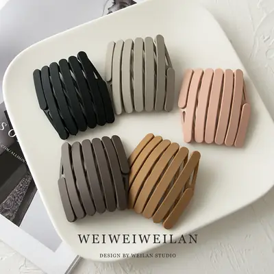Folding Retractable Hairpin Headband Set of 6