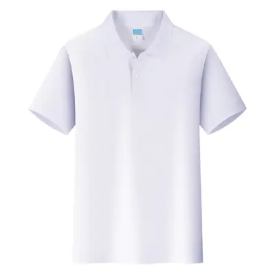 Black Cotton Polo Shirt with Logo Print