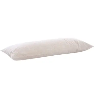 Nordic Linen Double Pillowcase White Solid Color