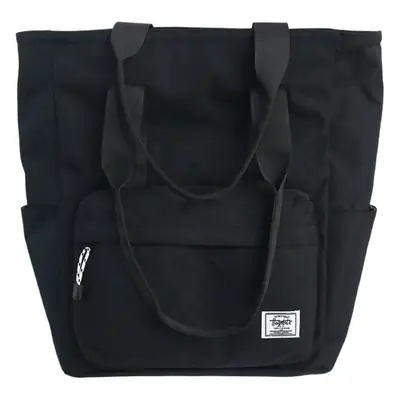 Men's Black Satchel Shoulder Bag Large Capacity Oxford Fabric