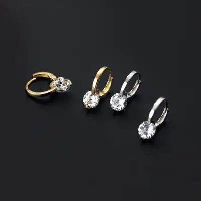 Elegant Short Ear Buckle Earrings for Women