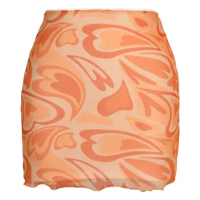 2023 Printed Mesh Skirt High Waist Slim Fit Women